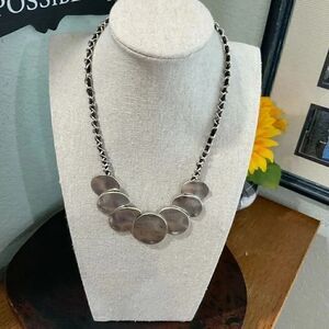 NWT Karma Bella Patina Silver Silver Necklace #J3